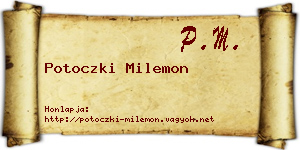 Potoczki Milemon névjegykártya